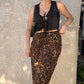 Good Aura Leopard Maxi Skirt