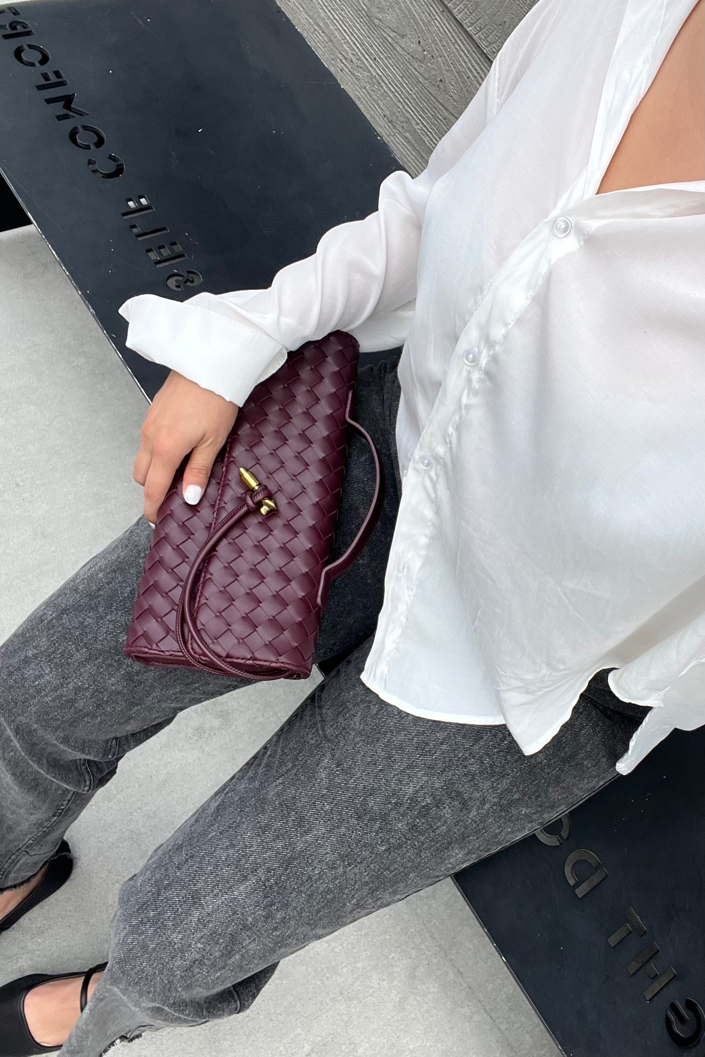 Hold On Quilted Bag - Wine