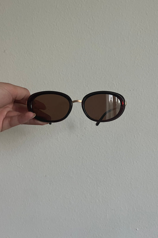 Keep Looking Round Sunglasses - Brown with Turtle Shell