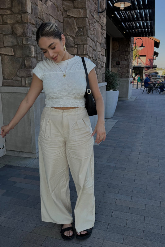 She's Great High Waist Wide Leg Pants