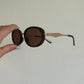 Keep Looking Round Sunglasses - Brown with Turtle Shell